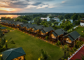 Lakeview cottages near Gangrel Dam surrounded by greenery in Dhamtari, Chhattisgarh
