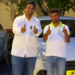 Pijush K. Roy with a driver standing beside a car during the UNTO ride-sharing app launch in Raipur